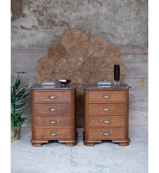 Paire de tables de chevet esprit Empire Odile N°1578 - Produit chiné Debongout