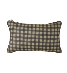 Housse De Coussin  Voile de lin imprimé et finition passepoil Madura