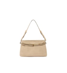 Grand sac porté épaule belt bag big en daim Pinko
