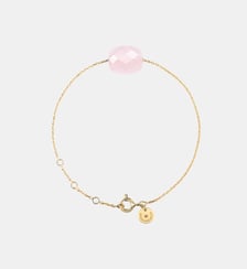 Bracelet, quartz rose, or jaune Morganne Bello