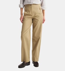 Pantalon à pinces Piotr en coton bio Ines de la Fressange Paris