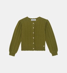Cardigan - Olive laine festonné Tartine Et Chocolat
