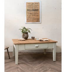 Table basse en bois Léonie N°1608 - Produit chiné Debongout