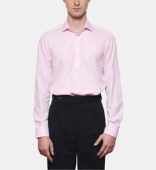 Chemise à rayures bâtons rose coupe cintrée Atelier Privé