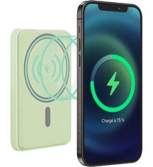 Batterie externe 5000 mAh MagSafe vert TNB