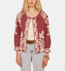 Veste Brodée À Manches Longues En Coton Valma Maison 123