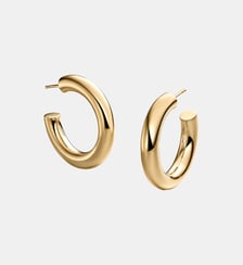 Boucles d’oreilles à cerceaux épais en argent 925 dorées 18K Aristocrazy