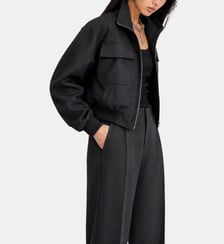 Blouson zippé en laine mélangée The Kooples