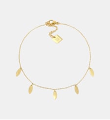 Chaîne de cheville Flora  en Acier doré Zag Bijoux