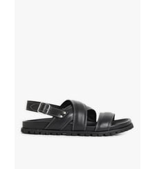sandales Yeli en cuir noir Agnès b.