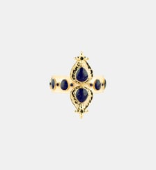 Bague réglable cabochon émail VADJA Hipanema