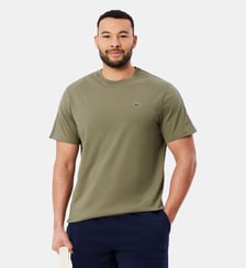 T-shirt coton épais bande siglée Lacoste