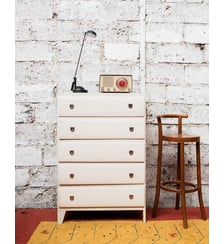 Grande commode blanche Garance N°535- Produit chiné Debongout