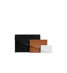 Trio de pochettes Paulette en cuir lisse Le Tanneur