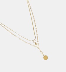 Collier Fretia  en Acier doré Zag Bijoux