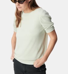 Tee-shirt pailleté manches froncées Ikks