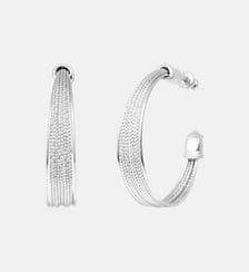 Boucles d'oreilles grandes créoles   - Tess Satellite