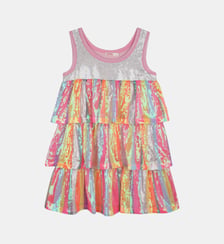 Robe à volants multicolores Billieblush