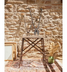 Etabli de menuisier en acier Fernand N°330- Produit chiné Debongout