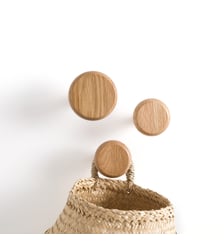 Lot de 3 patères en chêne La Redoute Interieurs