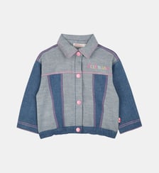 Veste en jean avec imprimés Billieblush