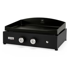 Plancha gaz Vintage Pure 260 noir 2 brûleurs à poser, 60x40 cm Le Marquier