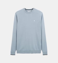 Pull avec col rond uni Serge Blanco