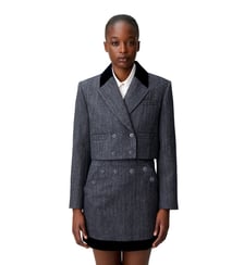 Veste tailleur bi-matière Claudie Pierlot