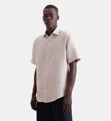 Chemise en lin 1/2 Regular Col Kent Seidensticker