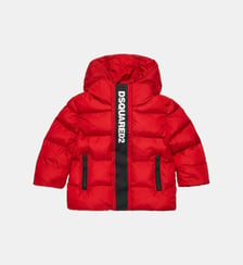 Longue veste matelassée avec logo Dsquared2