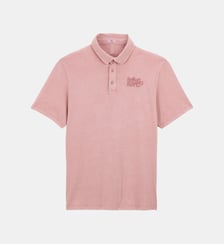 Polo manches courtes avec broderie ton sur ton en coton Serge Blanco