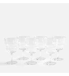 Lot de 6 verres à vin striés La Redoute Interieurs