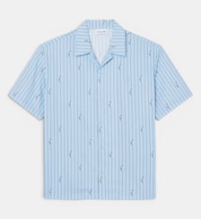 Chemise relaxed fit twill imprimé Lacoste