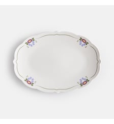 Plat de service au décor floral, en porcelaine La Redoute Interieurs