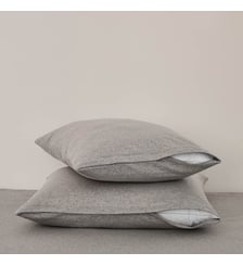 Lot de 2 protège oreillers 2 en 1 Gris Dunlopillo