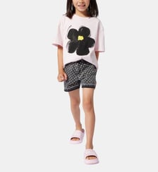 Short en jean avec strass Marc Jacobs Kids