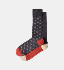 Lot De 2 Paires De Chaussettes En Coton Peigné Avec Icône Hackett London