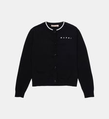 Cardigan col rond avec logo Marni