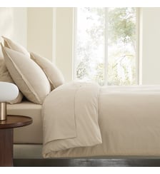 Housse de couette en percale de coton lavé 120 fils AM.PM