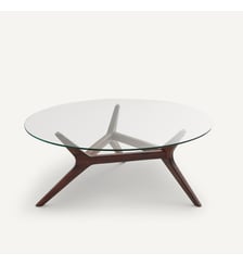 Table basse noyer ø90 cm AM.PM