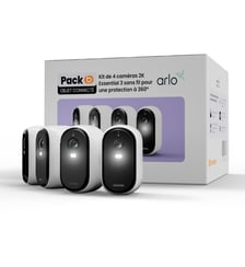 Caméra de surveillance 4 caméras extérieur 2K Essential 3 Arlo