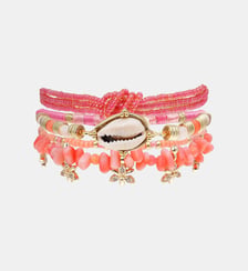 Bracelet manchette multiliens avec perles et pampilles FIORES Hipanema