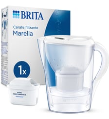 Carafe filtrante Marella blanc + 1 cartouche Maxtra Pro Brita