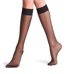 Mi-Bas Seidenglatt 15 Fibre artificielle Transparent Falke
