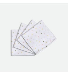 Lot de 4 langes imprimés, en gaze de coton La Redoute Interieurs