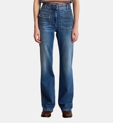 Jean bootcut en denim délavé - BRENDA Pablo
