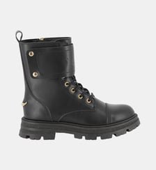 Bottes à lacets en cuir de vachette Zadig&Voltaire Kids