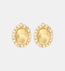 Boucles d'oreilles clips Océane  doré à l'or fin - Oceane Satellite