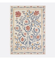 Tapis en jute motif fleurs La Redoute Interieurs