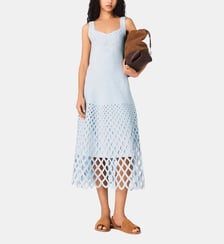 Robe en crochet à doublure amovible Maje